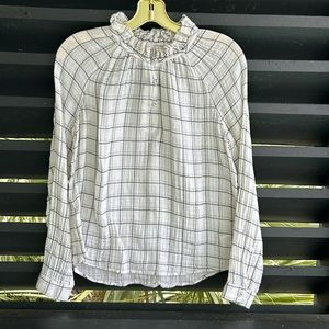 Rebecca Taylor La Vie Plaid Top